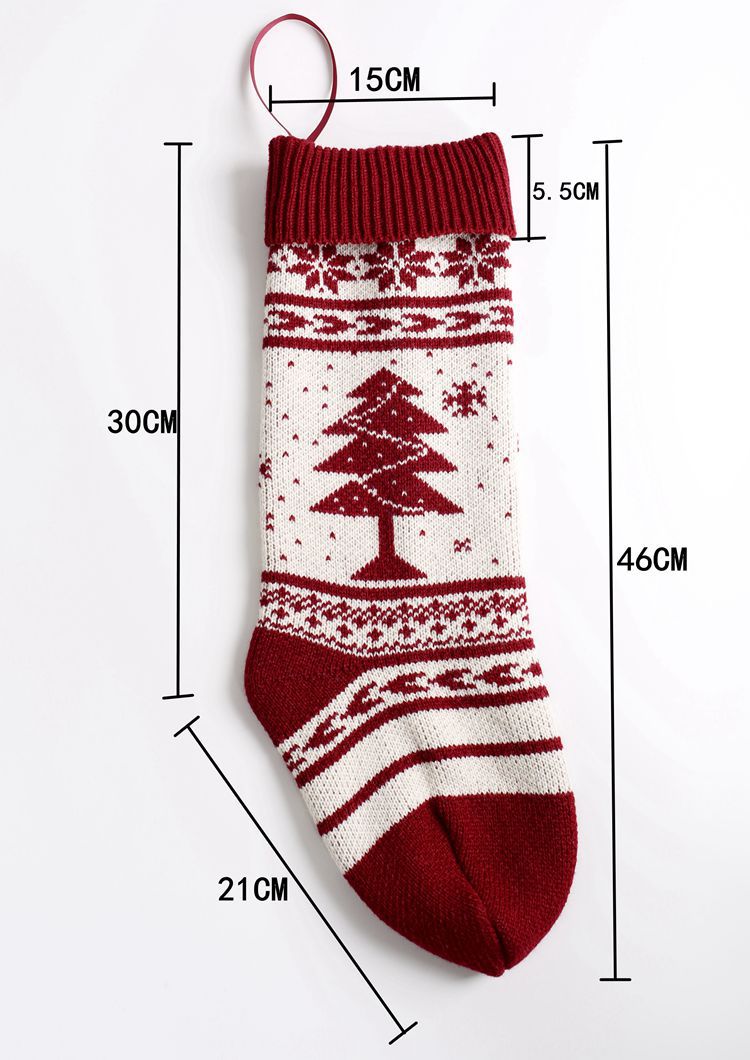 Knit Cable, Christmas Tree, Snowflake Xmas Stockings, Customised Personalized Christmas Stockings, X'mas Wall Hanging Home Decor Socks, Embroidered Xmas Stockings Gift