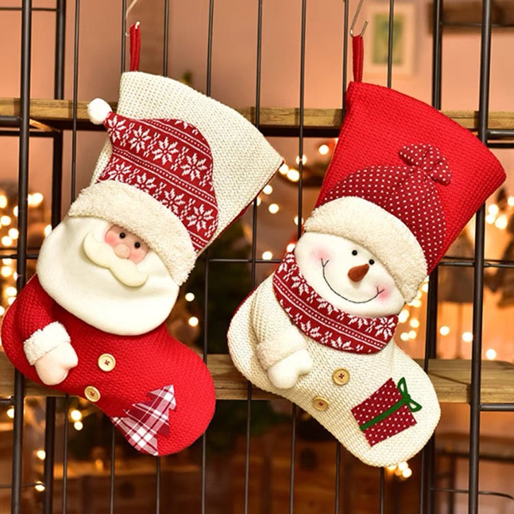 Cute Christmas Stockings, Xmas Decor Socks, Customized Stockings, Embroidered Christmas Hanging, Pink Christmas Stockings, Joyeux Noël