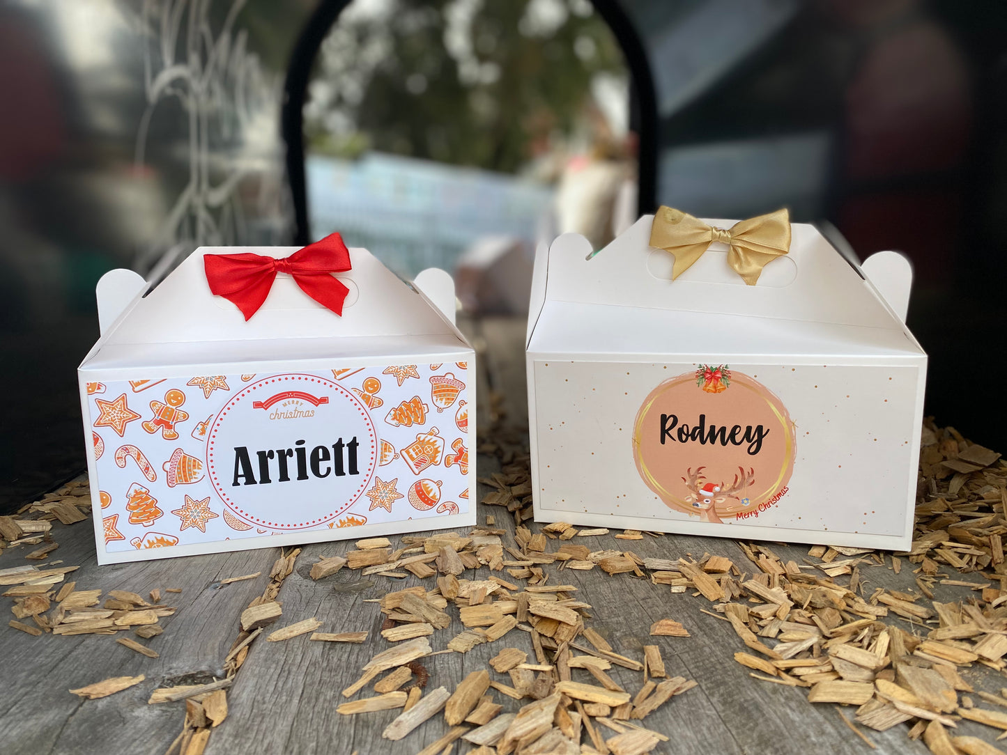 Personalized Christmas Truck with Tree, Christmas Eve Box, Wedding Favor Box, Christmas Tradition, Personalised Gift Box with Bow, Night before Xmas, Kids Gift Ideas